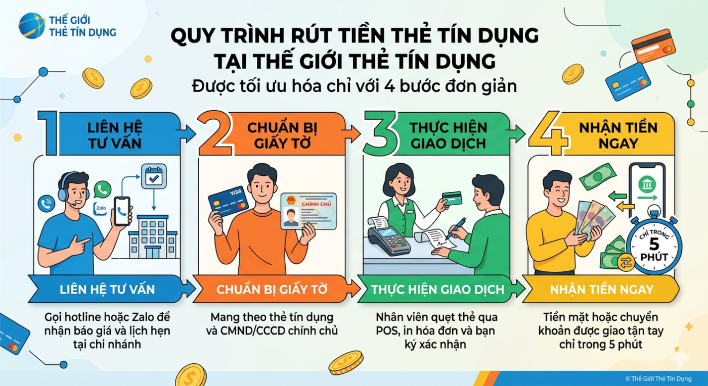 Rút Tiền Thẻ Tín Dụng Liên Chiểu Không Cần Quẹt Thẻ Đà Nẵng | Chỉ Cần Mã QR, Tiền Liền Tay 4 Quy Trình rút tiền thẻ tín dụng Offline